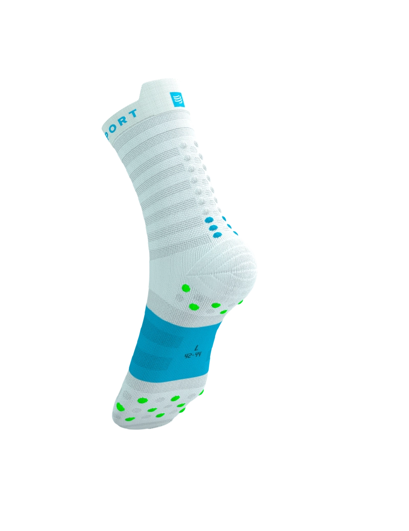 pro-racing-socks-v40-ultralight-run-high-white-norse-blue-neon-green (3)