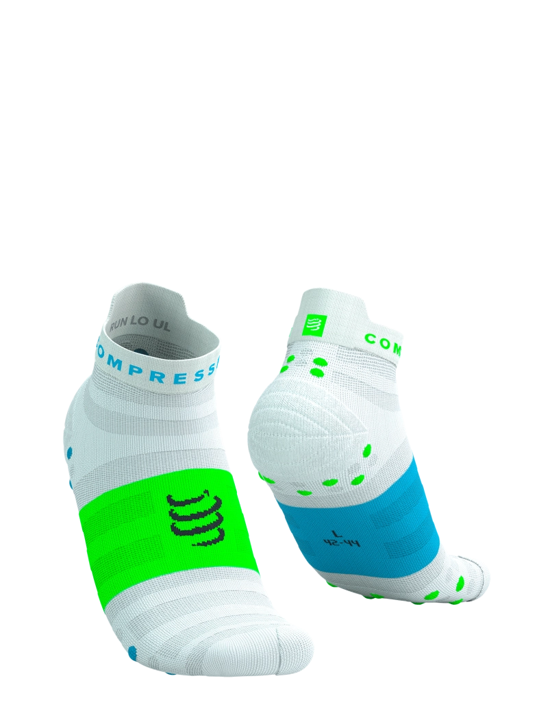 pro-racing-socks-v40-ultralight-run-low-white-norse-blue-neon-green